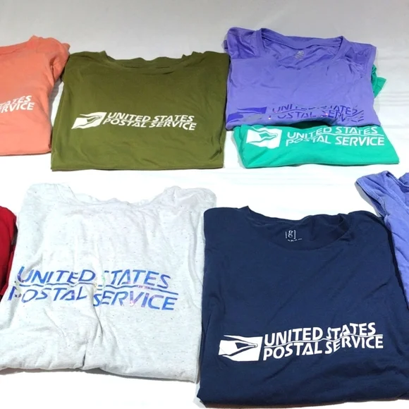 Huge LOT OF XXL 2XL  18 TOTAL USPS SHIRTS. 8 TEE SHIRTS AND 10 TANK TOPS - Picture 2 of 12